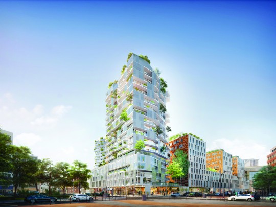 A l’angle de la rue Gustave Delory et de l’avenue Charles Saint-Venant à Lille, le Groupe Duval et l’ADIM déve- loppent la résidence Agora qui re- groupera des appartements du 2 au 5 pièces, sur 18 étages.
